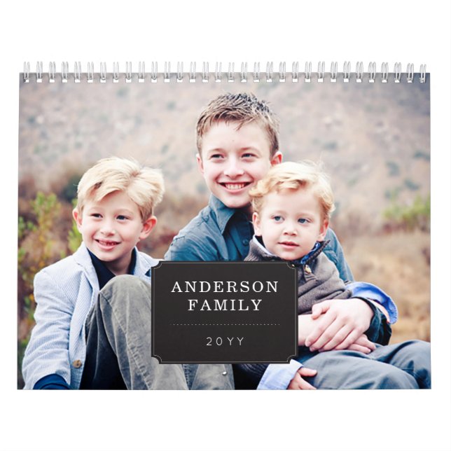 Personalized Photo Seasonal Calendar (Cover)