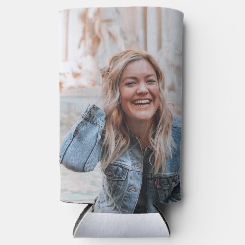 Personalized Photo Seltzer Can Cooler