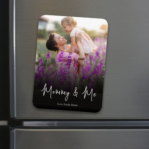 Personalized Photo Simple Mommy and Me Custom Magnet