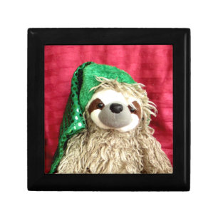 Personalized Photo Sloth Christmas Gift Box