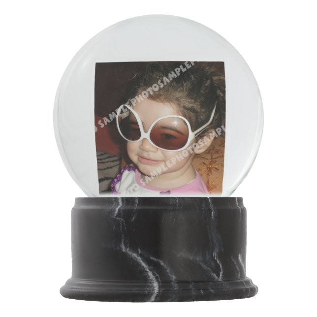 Personalized photo snow globe. Make your own! Globe (Front)