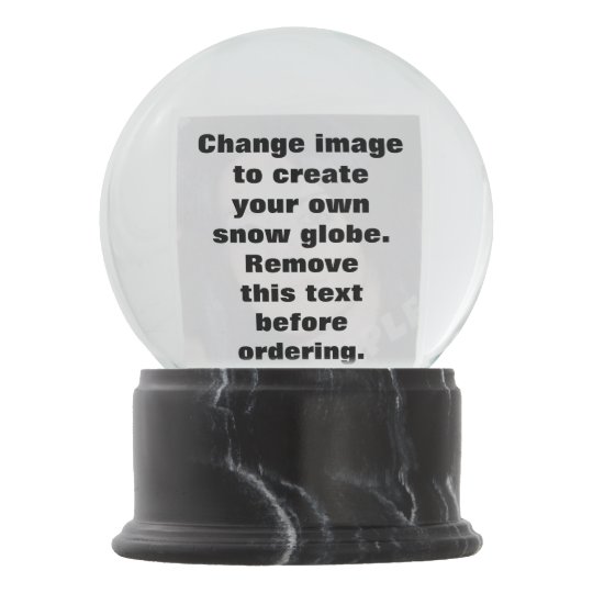 Personalized Photo Snow Globe Make Your Own Snow Globe Zazzle