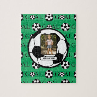 Personalized photo Soccer Jigsaw Puzzle