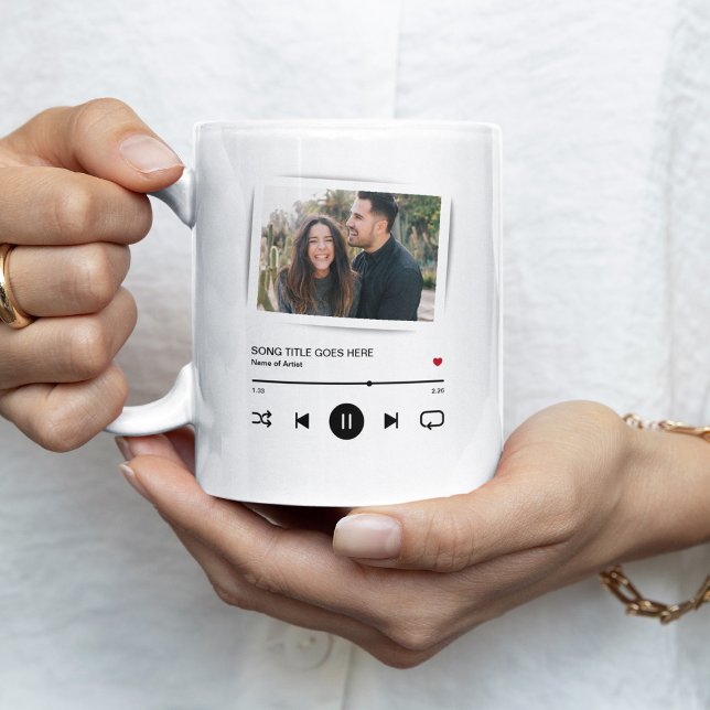 Personalized Photo Song Album Couple Coffee Mug (Creator Uploaded)