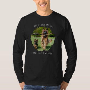 Personalized Photo Splash World's Best Dog Dad T-Shirt
