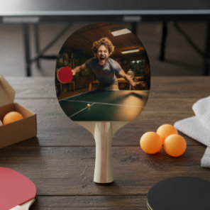 Personalized Photo Sport Gamer Ping Pong Paddle