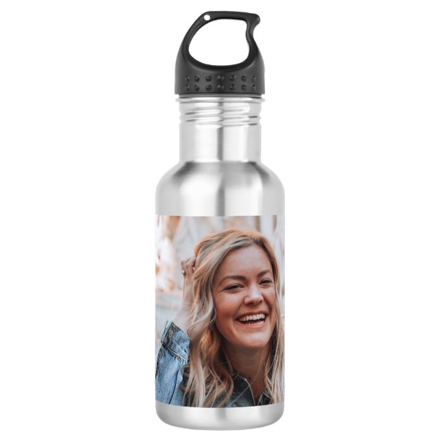 Personalized Photo Stainless Steel Water Bottle (Front)