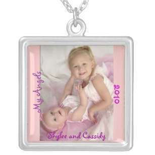 Personalized Photo Sterling Silver Necklace