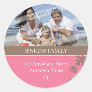 PERSONALIZED PHOTO STICKER :: falling leaves 3A