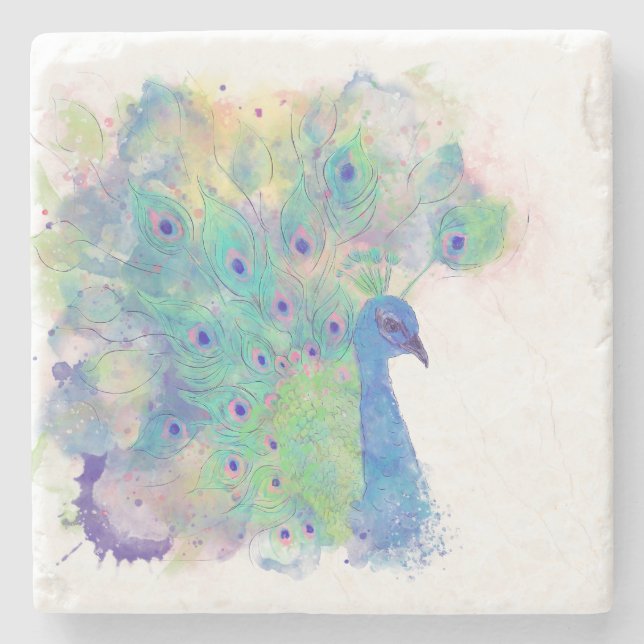 Personalized Photo Stone Coaster (Front)