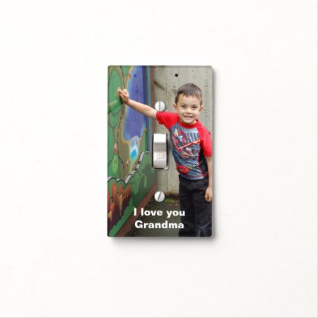 Personalized Photo Switchplate Light Switch Cover