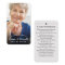 Personalized Photo Sympathy Funeral Memorial Card