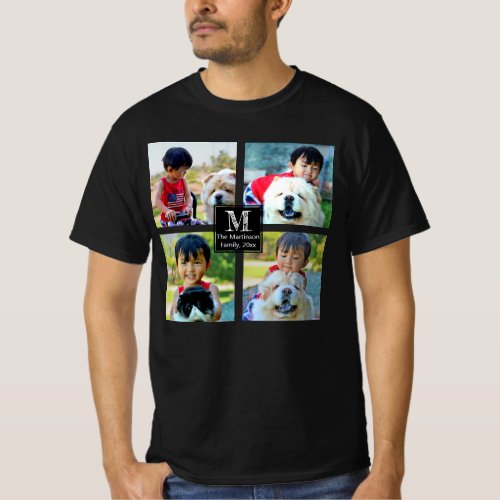 Personalized Photo T_Shirt With Monogram Text
