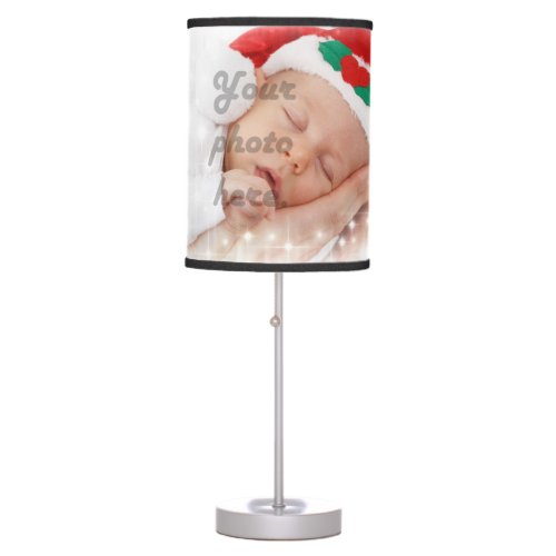 Personalized photo table lamp