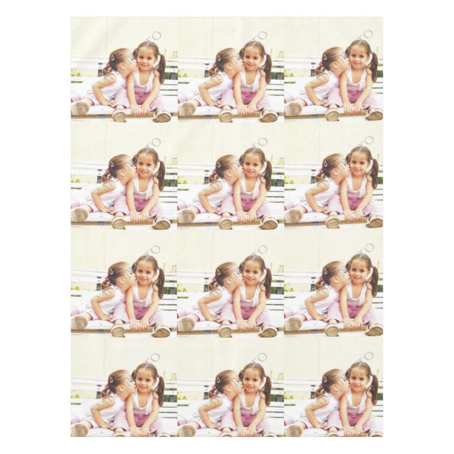 Personalized photo tablecloth. Make your own Tablecloth (Front)