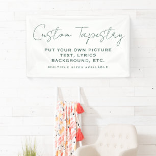 Personalized Photo Tapestry: Custom Wall Decor Banner