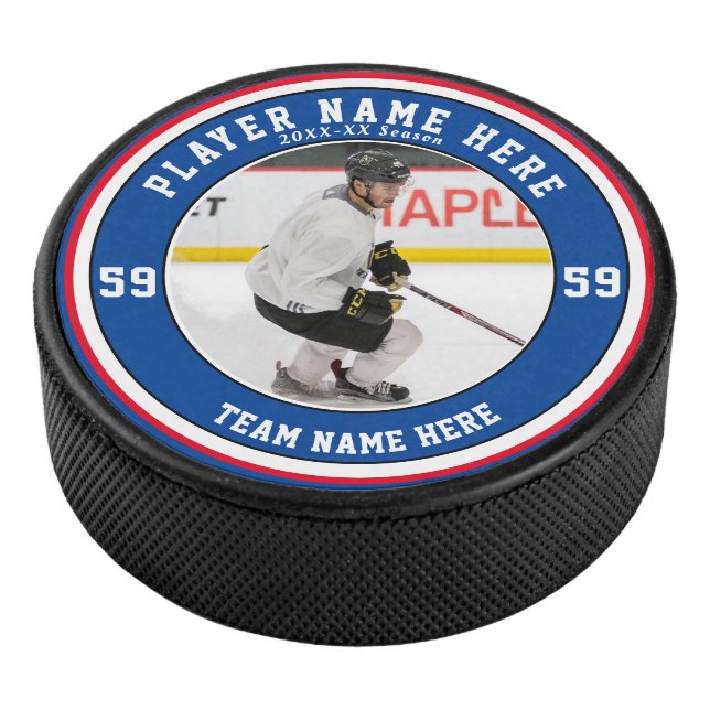 Personalized Photo | Team Ice Hockey Puck (3/4)