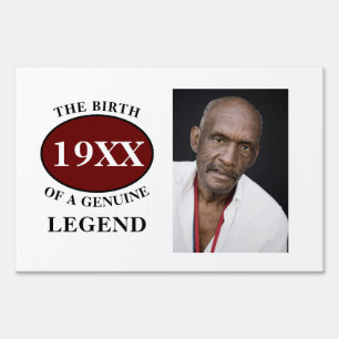 Personalized Photo Template Birthday Legend Father Sign