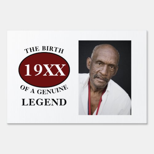 Personalized Photo Template Birthday Legend Father Sign