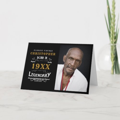 Personalized Photo Template Birthday Legendary Dad