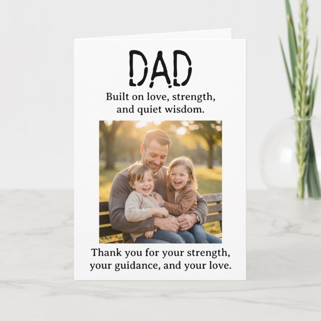 Personalized Photo Template Father's Day  (Front)