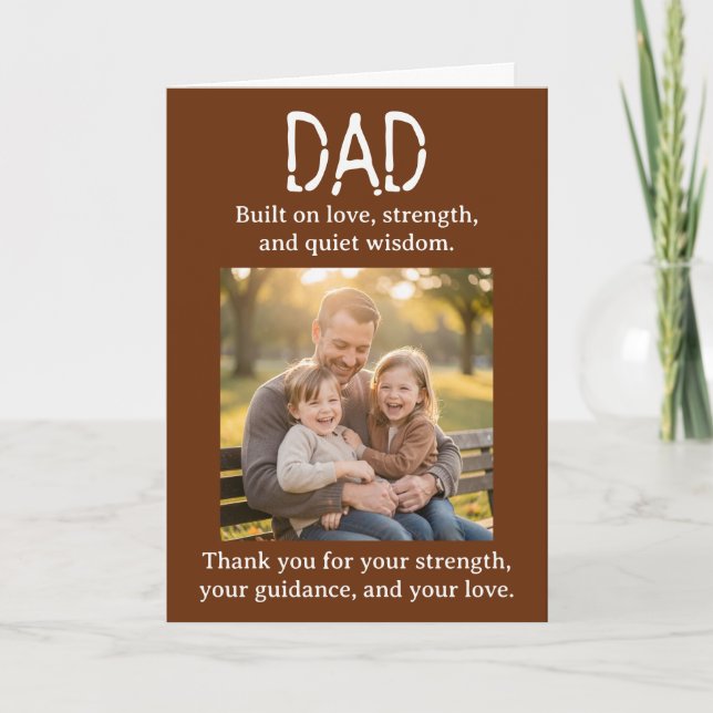 Personalized Photo Template Father's Day  (Front)