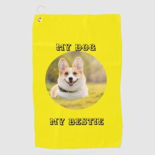 Personalized Photo Template for My Dog - My Best Golf Towel