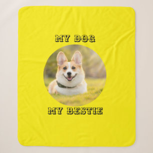 Personalized Photo Template for My Dog - My Best Sherpa Blanket