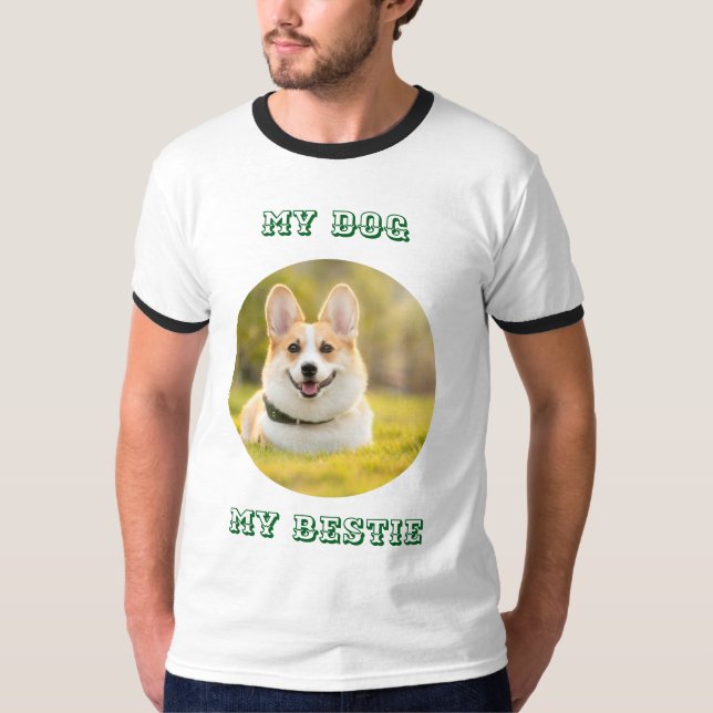 Personalized Photo Template for My Dog - My Best T-Shirt (Front)