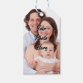 Personalized Photo Template Gift Tags by photogiftz at Zazzle