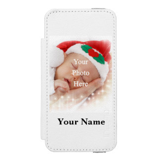 Personalized photo template wallet case for iPhone SE/5/5s