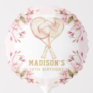 Personalized Photo Tennis Girl Birthday Balloon