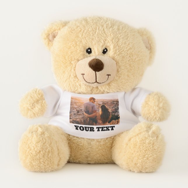 Personalized Photo Text Bear Custom Cute (Front)