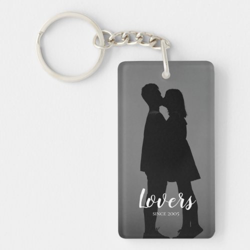 Personalized PhotoText Love Message Keychain