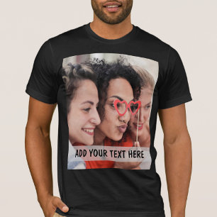 Personalized Photo & Text Or Name  T-Shirt