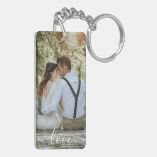Personalized Photo & Text Photo Collage Keychain