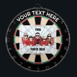 Personalized Photo/ Text Traditional Dart Board<br><div class="desc">A fun traditional style dartboard pattern with customizable text and photo replacements. Great as wall art or for fun games. Fully customizable if desired to add images,  names,  and more. Enjoy!</div>