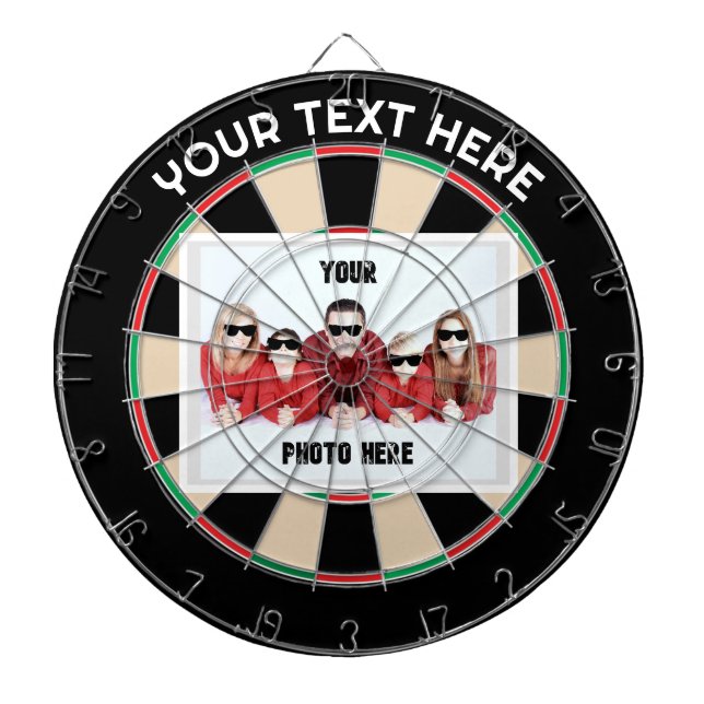 Personalized Photo/ Text Traditional Dart Board (Front)