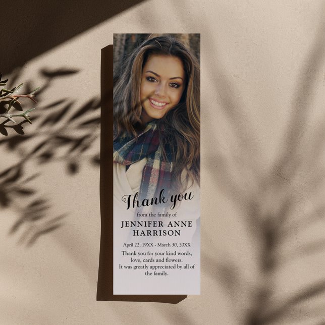 Personalized photo Thank you Bookmarks (Creator Uploaded)