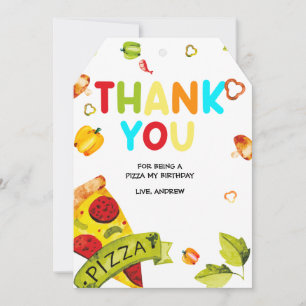 Personalized  Photo Thank You for the Pizza Card