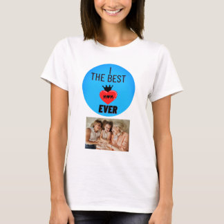 Personalized Photo the best mom ever T-Shirt
