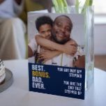 Personalized Photo The Dad That Stepped Up Card<br><div class="desc">Personalized Photo - You Are Not My Step Dad You Are The Dad That Stepped Up - Fathers Day greetings card from Ricaso - add your own photo and text. Step up and show the dad who stepped in how much he means to you. Sentimental card specifically made for stepdads...</div>