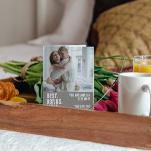 Personalized Photo The Mom That Stepped Up Card