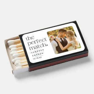 Personalized Photo The Perfect Match Wedding Favor
