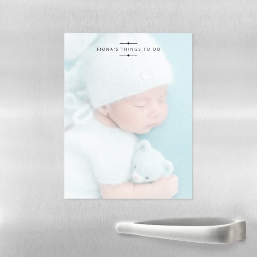 Personalized Photo Things To Do Magnetic Dry Erase Sheet