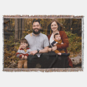 Personalized Photo Throw Custom Blanket with Photo