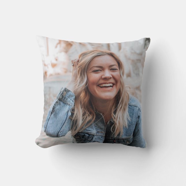 Personalized Photo Throw Pillow (Front)