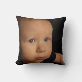 Personalized Photo Throw Pillow by Visages at Zazzle