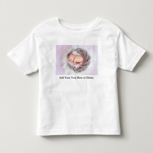 Personalized Photo Toddler Baby Gift  T-shirt (Front)