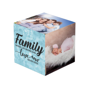 Personalized Photo - Together we make a family Cube